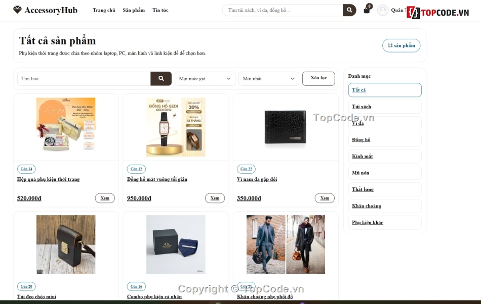 Web thời trang,phụ kiện,phụ kiện thời trang
